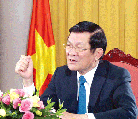 Chủ tịch nước CHXHCN Việt Nam Trương Tấn Sang.